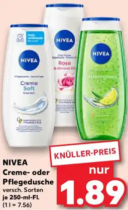 Kaufland NIVEA Creme- oder Pflegedusche Angebot
