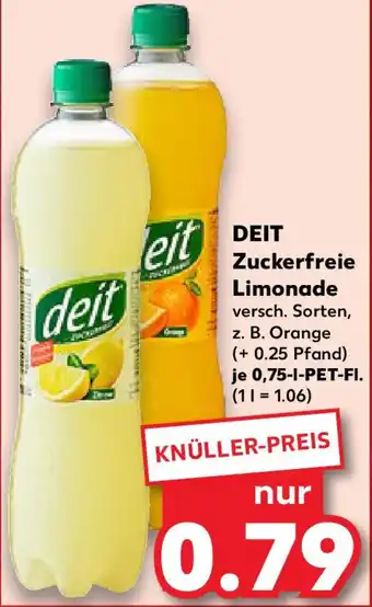 Kaufland DEIT Zuckerfreie Limonade Angebot