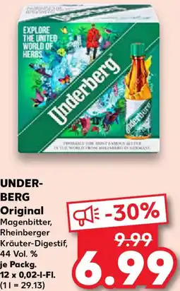 Kaufland UNDER- BERG Original Angebot