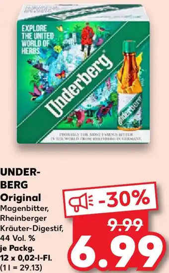 Kaufland UNDER- BERG Original Angebot