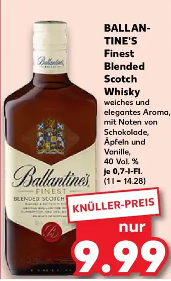 Kaufland BALLAN- TINE'S Finest Blended Scotch Whisky Angebot
