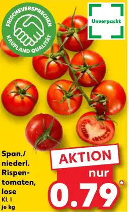 Kaufland Span./ niederl. Rispen- tomaten, lose Angebot