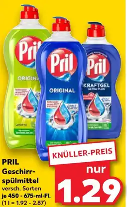 Kaufland PRIL Geschirr- spülmittel Angebot