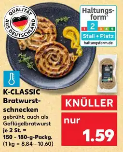 Kaufland K-CLASSIC Bratwurst- schnecken Angebot