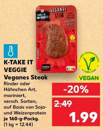 Kaufland K-TAKE IT VEGGIE Veganes Steak Angebot