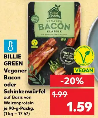 Kaufland BILLIE GREEN Veganer Bacon oder Schinkenwürfel Angebot