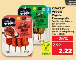 Kaufland K-TAKE IT VEGGIE Vegane Flammspieße Angebot