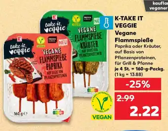 Kaufland K-TAKE IT VEGGIE Vegane Flammspieße Angebot