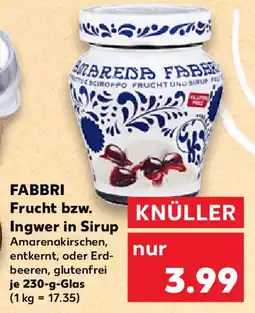 Kaufland FABBRI Frucht bzw. Ingwer in Sirup Angebot