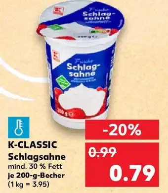 Kaufland K-CLASSIC Schlagsahne Angebot
