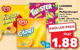 Kaufland LANGNESE Eis- Multipackungen Angebot