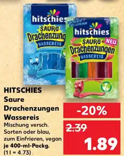 Kaufland HITSCHIES Saure Drachenzungen Wassereis Angebot