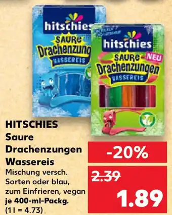 Kaufland HITSCHIES Saure Drachenzungen Wassereis Angebot