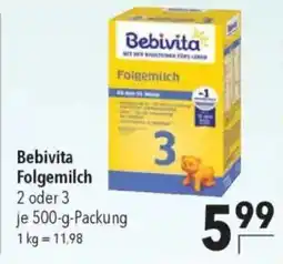 CITTI Markt Bebivita Folgemilch 2 oder 3 Angebot