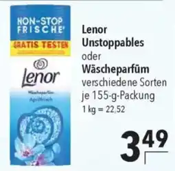 CITTI Markt Lenor Unstoppables oder Wäscheparfüm Angebot
