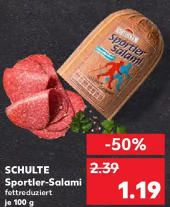 Kaufland SCHULTE Sportler-Salami Angebot