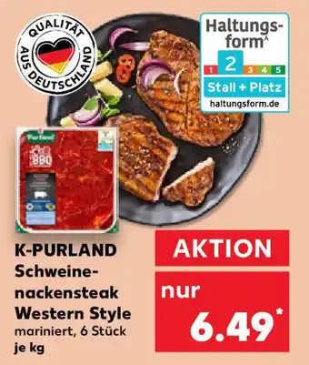Kaufland K-PURLAND Schweine- nackensteak Western Style Angebot