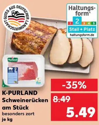Kaufland K-PURLAND Schweinerücken am Stück Angebot