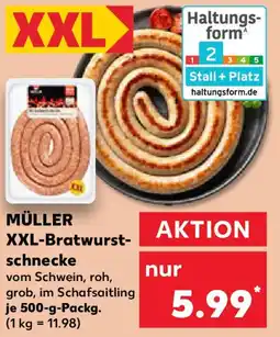 Kaufland MÜLLER XXL-Bratwurst- schnecke Angebot