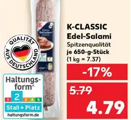 Kaufland K-CLASSIC Edel-Salami Angebot