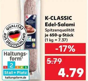 Kaufland K-CLASSIC Edel-Salami Angebot
