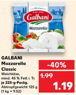Kaufland GALBANI Mozzarella Classic Angebot