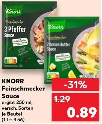 Kaufland KNORR Feinschmecker Sauce Angebot