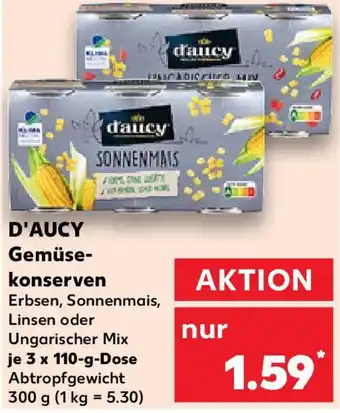Kaufland D'AUCY Gemüse- konserven Angebot