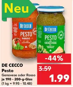 Kaufland DE CECCO Pesto Angebot