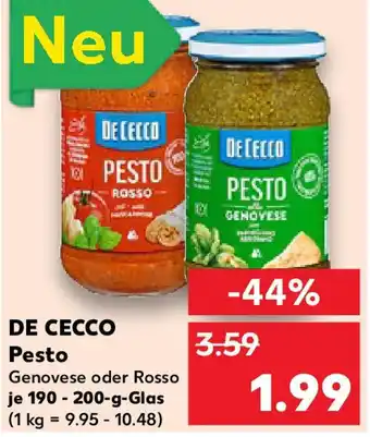 Kaufland DE CECCO Pesto Angebot