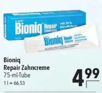 CITTI Markt Bioniq Repair Zahncreme Angebot