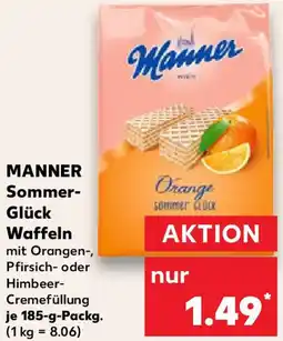 Kaufland MANNER Sommer- Glück Waffeln Angebot