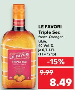 Kaufland LE FAVORI Triple Sec Angebot