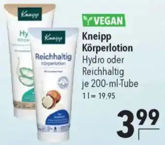 CITTI Markt Kneipp Körperlotion Angebot