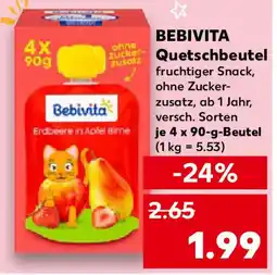 Kaufland BEBIVITA Quetschbeutel Angebot