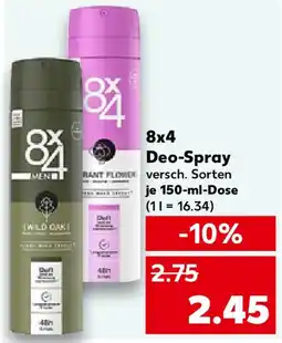 Kaufland 8x4 Deo-Spray Angebot