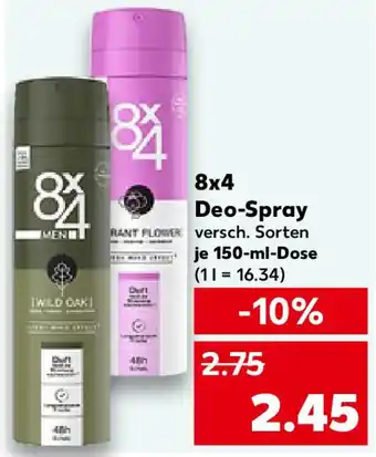 Kaufland 8x4 Deo-Spray Angebot