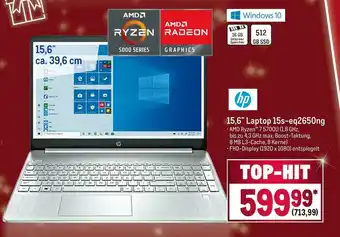 METRO Hp 15,6” laptop 15s-eq2650ng Angebot