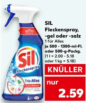 Kaufland SIL Fleckenspray, -gel oder -salz Angebot