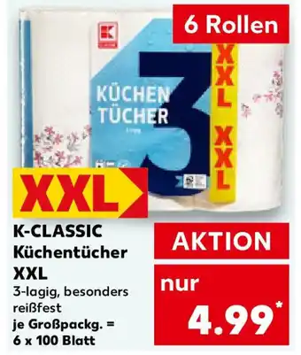 Kaufland K-CLASSIC Küchentücher XXL Angebot