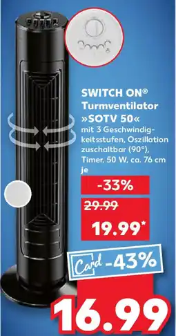 Kaufland SWITCH ON Turmventilator SOTV 50 Angebot