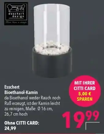 CITTI Markt Esschert Bioethanol-Kamin Angebot