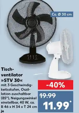 Kaufland SWITCH On Tisch- ventilator STV 30 Angebot