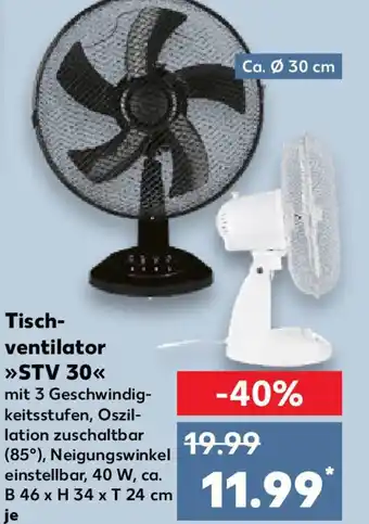 Kaufland SWITCH On Tisch- ventilator STV 30 Angebot