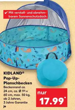 Kaufland KIDLAND Pop-Up- Planschbecken Angebot