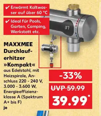 Kaufland MAXXMEE Durchlauf- erhitzer Kompakt Angebot