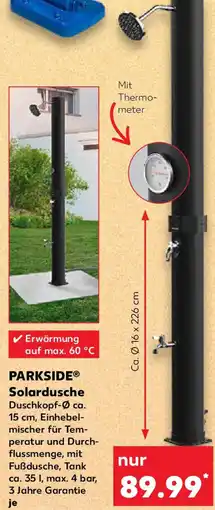 Kaufland PARKSIDE Solardusche Angebot