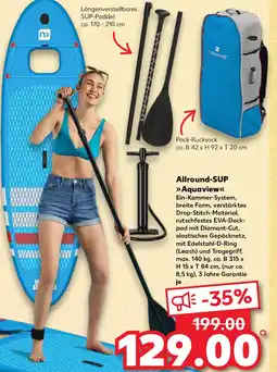 Kaufland newcential Allround-SUP Aquaview Angebot
