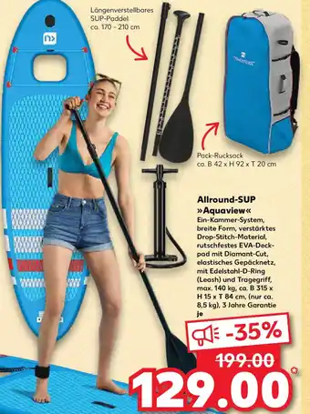 Kaufland newcential Allround-SUP Aquaview Angebot