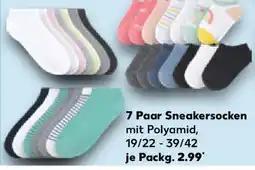 Kaufland 7 Paar Sneakersocken Angebot